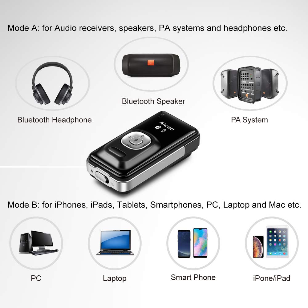 Alead Nolan Livemic2 Bluetooth Microphone, Long Range, Low Latency, Clear Sound With Uni, Omni, Ext Mic For Education, Webinar,